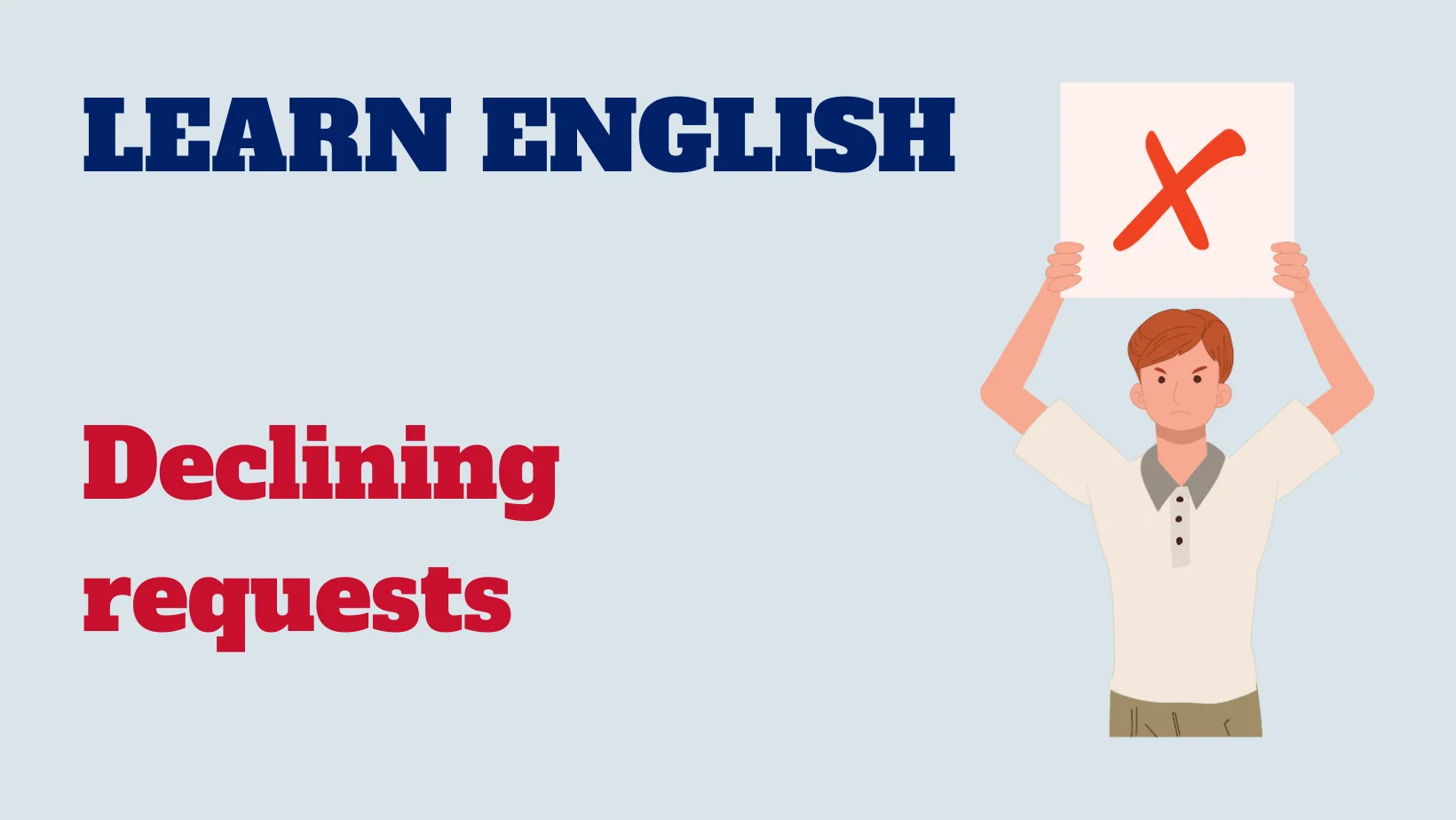 Read more about the article English conversation: Declining requests