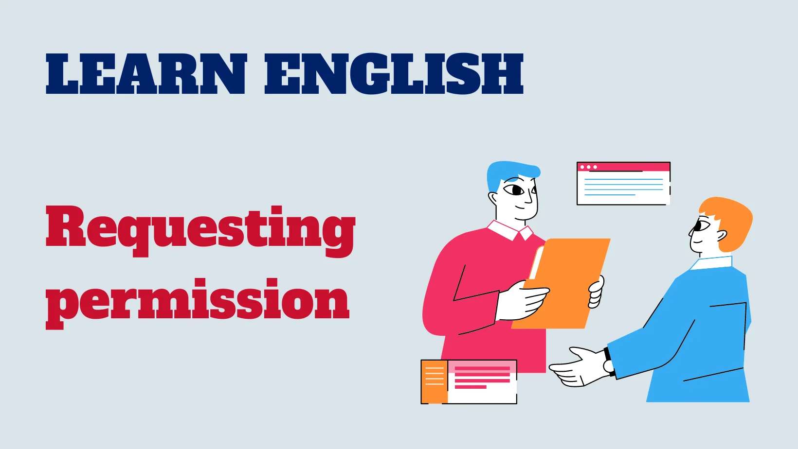 Read more about the article English conversation: Requesting permission