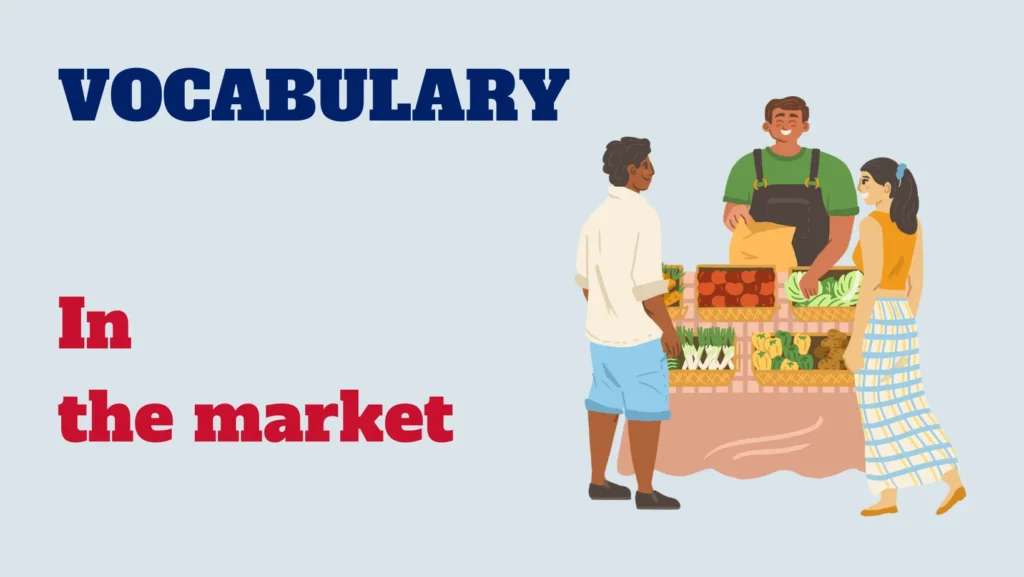 English vocabulary - in the market