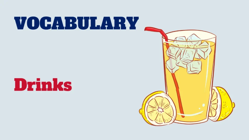 Vocabulary - drinks