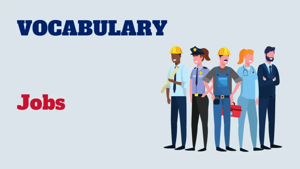 Vocabulary - jobs