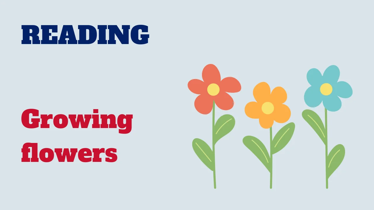 Reading - Growing flowers